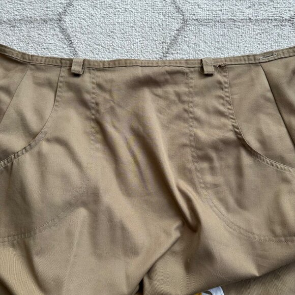 Vintage 60s/70s John Gate Wrap Tan Skirt with Daisy Flower Embroidery Applique - Picture 6 of 12